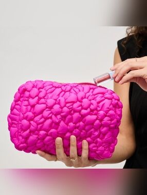 #97752 Flora Pop Nylon Cosmetic & Travel Organizer Pouch